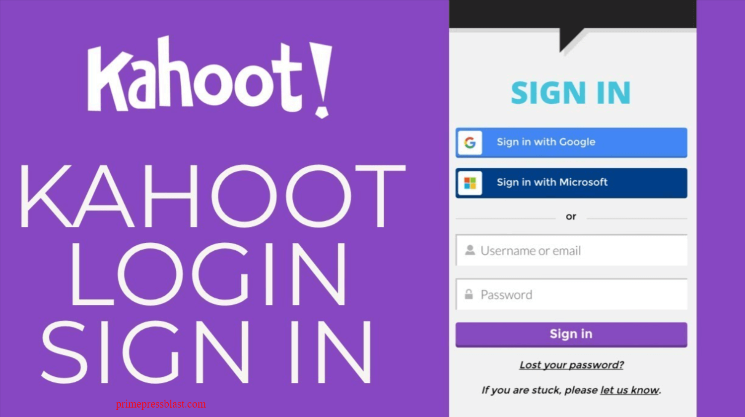 kahoot login